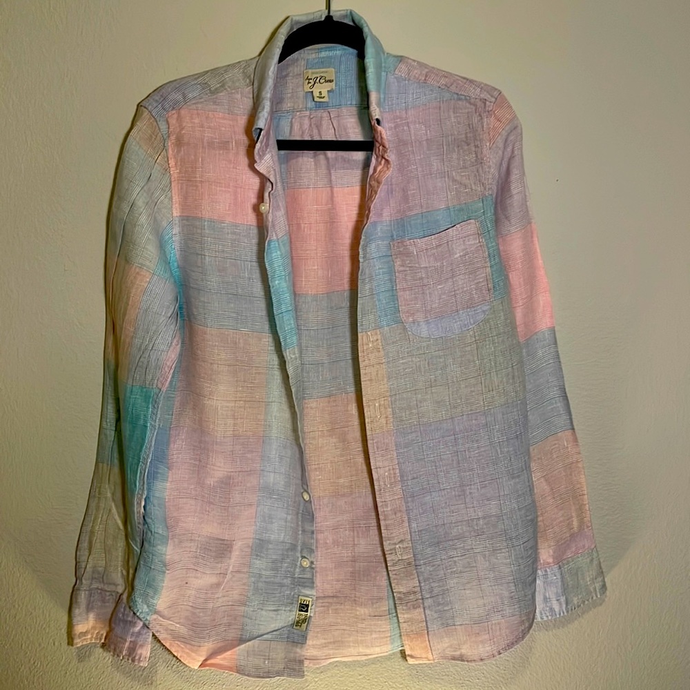 Jcrew Irish Linen Button Down shirt